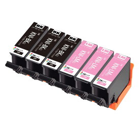 KNI-6CL-L互換インクカートリッジKNI KNI-BK-L KNI-LM-L各3本計6個 目印:カニエプソン用プリンターインクタンク 対応機種:EP-887AB EP-887AP EP-887AW 純正と併用可能汎用インク増量版 残量表示機能付 ICチップ付エプソン用プリンターインクタンク