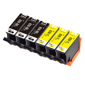 KNI-6CL-L互換インクカートリッジKNI KNI-BK-Lブラック KNI-Y-Lイエロー各3本計6個目印:カニエプソン用プリンターインクタンク 対応機種:EP-887AB EP-887AP EP-887AW 純正と併用可能汎用インク増量版 残量表示機能付 ICチップ付エプソン用プリンターインクタンク
