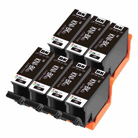 互換インクカートリッジ KNI-BK-Lブラック黒Black 7本セット 目印:カニエプソン用プリンターインクタンク 対応機種:EP-887AB EP-887AP EP-887AW 純正と併用可能汎用インク増量版 残量表示機能付 ICチップありエプソン用プリンターインクタンク 純正と併用可能汎用インク