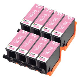KNI-6CL-L互換インクカートリッジKNI-LM-Lライトマゼンタ8本セット目印:カニエプソン用プリンターインクタンク 対応機種:EP-887AB EP-887AP EP-887AW 純正と併用可能汎用インク増量版 残量表示機能付 ICチップ付エプソン用プリンターインクタンク 純正と併用可能汎用インク