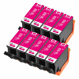 KNI-6CL-L互換インクカートリッジKNI-M-LマゼンタMagenta9本セット 目印:カニエプソン用プリンターインクタンク 対応機種:EP-887AB EP-887AP EP-887AW 純正と併用可能汎用インク増量版 残量表示機能付 ICチップ付エプソン用プリンターインクタンク 純正と併用可能汎用インク