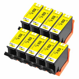 KNI-6CL-L互換インクカートリッジKNI-Y-LイエローYellow9本セット 目印:カニエプソン用プリンターインクタンク 対応機種:EP-887AB EP-887AP EP-887AW 純正と併用可能汎用インク増量版 残量表示機能付 ICチップ付エプソン用プリンターインクタンク 純正と併用可能汎用インク