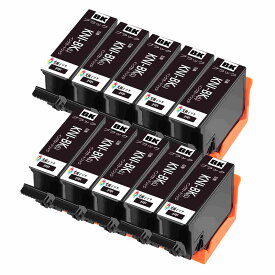 互換インクカートリッジ KNI-BK-Lブラック黒Black 10本セット 目印:カニエプソン用プリンターインクタンク 対応機種:EP-887AB EP-887AP EP-887AW 純正と併用可能汎用インク増量版 残量表示機能付 ICチップありエプソン用プリンターインクタンク 純正と併用可能汎用インク