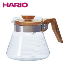 コーヒーサーバー おしゃれ ハリオ HARIO コーヒーサーバー600 実用容量 600ml オリーブウッド VCWN-60-OV 耐熱ガラス ガラス製 コーヒーサーバ サーバー コーヒーポット 木製 天然木 キッチン コーヒー器具 シンプル お洒落 かわいい 可愛い デザイン 人気 おすすめ