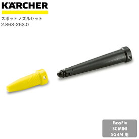 ケルヒャー KARCHER スチームクリーナーアクセサリー スポットノズルセット(スポットノズル（黄）+延長ノズル（黒）)　 28632630 4054278315911 大掃除 掃除 清掃 汚れ 洗浄 家 外 庭 車 窓 外壁 屋根 コンロ キッチン周り 床