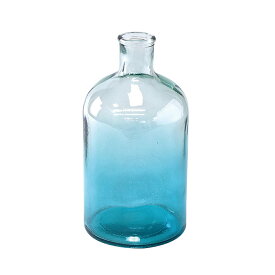 花瓶 おしゃれ ブルー スパイス SPICE VALENCIA リサイクルガラスフラワーベース DOCE スカイブルー VGGN1120SK 花瓶 花びん 花器 硝子 花 お花 フラワーポット 青色 シンプル 華やか スペイン 100％リサイクルガラス