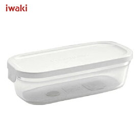 iwaki イワキ パック&レンジ BOXハーフ （ホワイト） 500ml N3246-W /耐熱ガラス製 /AGCテクノグラス JAN: 4905284064860