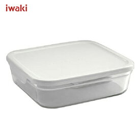 iwaki イワキ パック&レンジ BOX大 （ホワイト） 1300ml N3248-W /耐熱ガラス製 /AGCテクノグラス JAN: 4905284064884