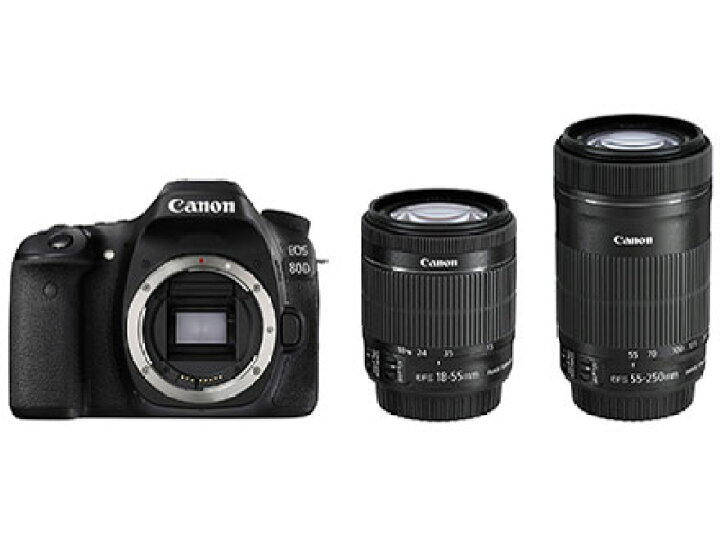 楽天市場】新品 CANON EOS 80D ダブルズームキット 保証書他店印付き 