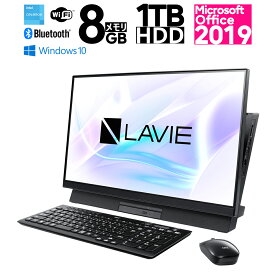 新品 NEC 23.8型 LAVIE Desk All-in-one DA370/CUS01 PC-DA370CUS01 インテル Celeron 4205U(Whiskey Lake) メモリ：8GB HDD：1TB デスクトップパソコン,PC Windows 10 Home 64bit Wi-Fi Webカメラ・DVD Office2019