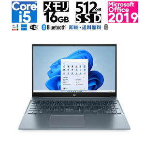 Office2019�E�m�[�g�p�\�R���EHP Pavilion 15-eg3008�E15.6 �^�E��13���� �C���e�� Core i5�E16GB �������E512GB SSD�EWeb�J�����EWi-Fi6�E�w��F�؁E���[�E�V�i�E�t�H�O�u���[