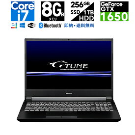 mouse マウスコンピューター G-Tune [ 15.6型 / フルHD / i7-9750H / GTX 1650 / 8GB メモリ/ 256GB SSD/ 1TB HDD/ Windows 10 Home ] 展示品