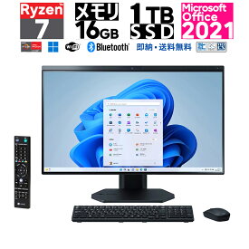 NEC・Office2021 NEC 27型 LAVIE A27 AMD Ryzen 7 7730U メモリ：16GB SSD：1TB デスクトップパソコン,PC Win11 Wi-Fi6 Full HD Webカメラ/Wi-Fi 6/DVD/Office 2021 メーカー再生品(新品同様) TV機能