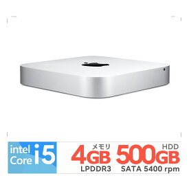 Mac mini 500GB MGEM2J/A 省スペース Core i5/4GB メモリ/500GB HDD/Mac デスクトップ Wi-Fi 展示品