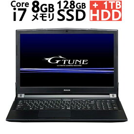 新品 マウスコンピューター 15.6型 ゲーミングノートパソコン G-TUNE PCYN ブラック Windows 10 インテル Core i7 メモリ：8GB SSD：128GB HDD：1TB LAN Wi-Fi