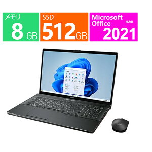 �V�i �x�m�� �m�[�g�p�\�R�� 17.3 �^(�C���`) FMV LIFEBOOK NH77/H1 FMVN77H1B [�u���C�g�u���b�N] AMD Ryzen 7 7730U 2GHz/8�R�A �������F8GB SSD�F512GB Windows 11 Home Office�t��