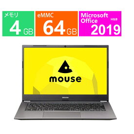 新品 開封未使用 マウスコンピューター 14型 mouse eMMC 14型フルHD液晶搭載モデル インテル Celeron N4100 1.1GHz/4コア メモリ：4GB eMMC：64GB ノートPC Wi-Fi 6 Windows 10 Pro 64bit Wi-Fi 6 Webカメラ Bluetooth5.0 Office 2019