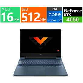 HP ゲーミングノートパソコン 15.6型 Victus Gaming Laptop15-fa1000 G1モデル 15-fa1017TX 806Z9PA-AACF [パフォーマンスブルー] インテル Core i7-13700H メモリ：16GB SSD：512GB Windows 11 Home 展示品