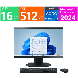 NEC デスクトップパソコン 23.8 型(インチ) LAVIE A23 A2375/JAB PC-A2375JAB [ファインブラック] メモリ：16GB SSD：512GB Windows 11 Home Office付き メーカー再生品