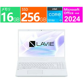 NEC ノートパソコン 15.6 型(インチ) LAVIE N15 N153C/JAW PC-N153CJAW [パールホワイト] 第12世代 インテル Core i3 1215U(Alder Lake) 6コア メモリ：標準16GB/最大32GB SSD：256GB Windows 11 Home Office付き 展示品
