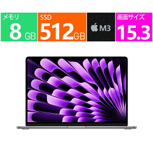 �V�i Apple Mac �m�[�g(MacBook) 15.3 �C���` MacBook Air Liquid Retina�f�B�X�v���C 15.3 MRYN3JA/A [�X�y�[�X�O���C] Apple M3�`�b�v 8�R�A ������:8GB�X�g���[�W:SSD�F512GB Wi-Fi 6 wifi6�yUS�L�[�{�[�h�z