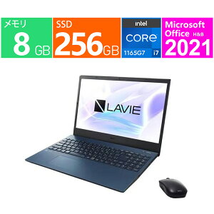 �V�i NEC �m�[�g�p�\�R�� 15.6 �^(�C���`) LAVIE N15 PC-N1570GAL-Y [�l�C�r�[�u���[] ��11����C���e�� Core i7-1165G7 ������:8GB �X�g���[�W:SSD�F256GB Windows 11 Home 64bit �w��F�� Wi-Fi 6 10/100/1000Mbps windows11wifi6 