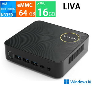 �V�i ECS �~�jPC LIVAZ-4/64-W10(N3350) IOT ������4GB �X�g���[�W64GB Windows 10 IoT���� ����p�r���������^�����^�t�@�����X�f�X�N�g�b�v�p�\�R��