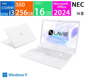 LAVIE N16 N1635/JAW PC-N1635JAW [�p�[���z���C�g], CPU:��12���� �C���e�� Core i3 1215U, ������:16 GB, �X�g���[�W�e��: SSD256GB, Microsoft Office 2024, Windows 11