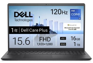 �V�i Dell 15 DC15250 ND85-GHM3B [�J�[�{���u���b�N], CPU ��13���� �C���e�� Core i7 1355U, ������:16GB, �X�g���[�W:SSD 1TB, MS Office 2024, Windows 11
