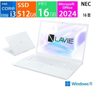 LAVIE N16 N1635/KAW PC-N1635KAW [�p�[���z���C�g], CPU:��13���� intel Core i3 1315U, �������e��:16GB, SSD:512GB, Microsoft Office 2024,Windows 11