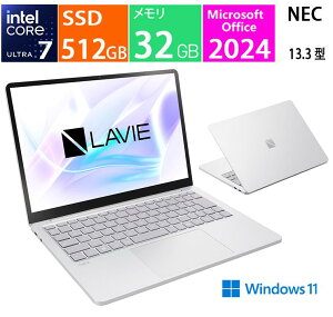 LAVIE SOL S1375/LAS PC-S1375LAS [�v���`�i�V���o�[], CPU:�C���e�� Core Ultra 7 258V, �������e��:32GB, SSD�F512GB, Microsoft Office 2024,Windows 11