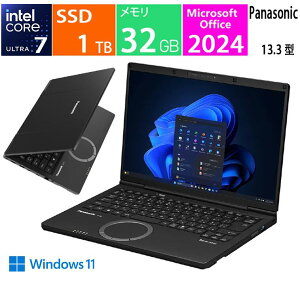 Let's note FC7 CF-FC7BDPCR [�u���b�N],CPU:Intel Core Ultra 7 356H, �������F32GB, SSD�F1TB, Office 2024, Win 11