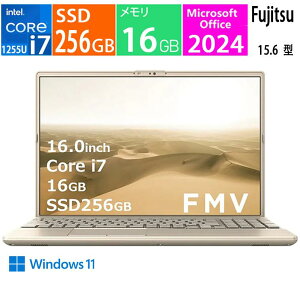 FMV LIFEBOOK AH50/J3 FMVA50J3G [�x�[�W���S�[���h], ��12���� Intel Core i7-1255U, �������F16GB, SSD�F256GB, Microsoft Office 2024, Windows 11