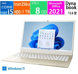 �V�i Dynabook �m�[�g�p�\�R�� 15.6 �^(�C���`) dynabook C6 P3C6USEG [�S�[���h] ��11���� �C���e�� Core i5 1155G7(Tiger Lake) 2.5GHz/4�R�A �������F8GB SSD�F256GB HDD�F1TB Windows 11 Home Office�t��