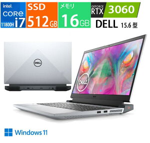 �V�i �f�� DELL �Q�[�~���O�m�[�gPC/Dell G15/15.6�^/Core i7/������ 16GB/SSD 512GB/Windows 11 Home/RTX 3060/�t�@���g���O���[ NG595-BWLCW