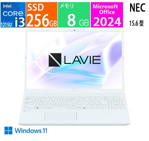 �V�i NEC �m�[�g�p�\�R�� 15.6 �^(�C���`) LAVIE N15 N1530/JAW-HE PC-N1530JAW-HE [�p�[���z���C�g] ��12���� �C���e�� Core i3 1215U(Alder Lake) 6�R�A �������F8GB SSD�F256GB Windows 11 Home Office�t��