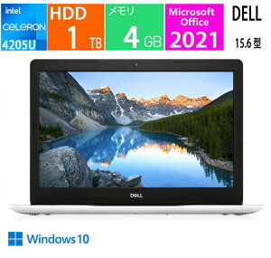 �V�i DELL NI15-9WHBW �m�[�g�p�\�R�� Inspiron 15 3000 15.6�C���` �f���A���R�A Intel Celeron 4GB HDD 1TB �z���C�g