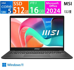 Modern-13-F1MOG-5569JP [�v���`�i�O���C] / CPU:�C���e�� Core 5 120U / ������:16GB / SSD�F512GB / Microsoft Office 2024 / Windows 11