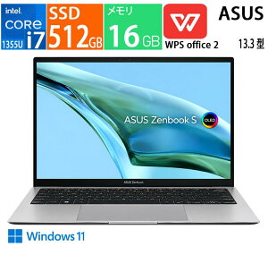 �V�i ASUS �m�[�g�p�\�R�� 13.3 �^(�C���`) Zenbook S 13 OLED UX5304VA UX5304VA-NQI7W [�o�T���g�O���[] /cpu:��13���� �C���e�� Core i7 1355U /������:16GB /�X�g���[�W:SSD�F512GB /Windows 11 / ��F�� /Office:WPS Office 2