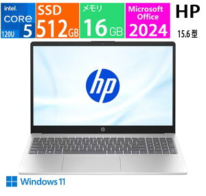 �V�i �m�[�g�p�\�R��/HP 15-fd1000 G1/15.6�^/Core 5 120U/������ 16GB/SSD 512GB/Office 2024/�i�`�������V���o�[ BJ0M5PA-AAAN