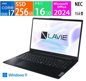 LAVIE N15 Slim N157D/GAB PC-N157DGAB [�J�[���u���b�N] / CPU:��13���� �C���e�� Core i7 / �������e��:16 GB / SSD:256GB / Windows 11 / Office 2024