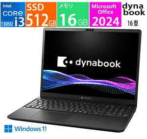 �V�i dynabook P1C5ZBEE �u���b�N [16 �^ /Windows11 /�C���e�� Corei3 1305U /�������F16GB /SSD�F512GB /Office 2024]