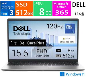 �V�i Dell 15 DC15250 ND25-GHM3S [�v���`�i�V���o�[], CPU �C���e�� Core 3 100U, ������:8 GB, �X�g���[�W:SSD:512GB, Microsoft office 2024, Windows 11