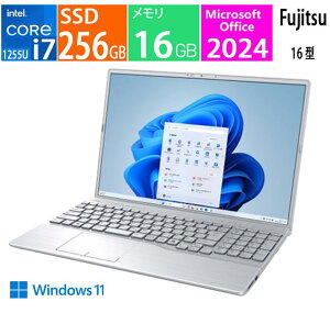 �V�i FMV LIFEBOOK AH50/J3 FMVA50J3S [�t�@�C���V���o�[] / CPU:��12���� �C���e�� Core i7 1255U / �������e��:16 GB / SSD�F256GB / Microsoft Office 2024 / Windows 11