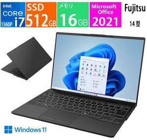 �V�i FUJITSU 14.0�^�m�[�g�p�\�R�� FMV-LIFEBOOK UH FMVU90H1B / CPU:��13���� �C���e�� Core i7 1360P / �������e��:16 GB / SSD�F512GB / Microsoft Office 2021 / Windows 11