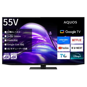 �V�i SHARP AQUOS OLED 4T-C55HQ1 [55�C���`] / 4K�L�@EL�e���r / 3840x2160 ��f�� / �����w��s��