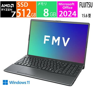 �V�i �x�m�ʁbFUJITSU �m�[�g�p�\�R�� FMV Note A�V���[�Y A730-K �u���C�g�u���b�N FMVA730KBA 15.6�^ /Windows11 /AMD Ryzen 7 /�������F8GB /SSD�F512GB /Office 2024