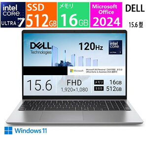 �V�i DELL 15.6�^ �f�� �m�[�g�p�\�R�� Dell 15 D15260 �v���`�i�V���o�[ ND85-GNM3SC / CPU:�C���e�� Core Ultra 7 �v���Z�b�T�[ 255H / �������F16GB / SSD�F512GB / Office 2024 / Windows 11