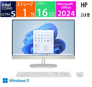 �V�i HP�b�G�C�`�s�[ ���j�^�[��̌^�f�X�N�g�b�vPC AiO BD5A6PA-AAAU 23.8�^ /Windows11 Home /intel Core Ultra 5 /�������F16GB /SSD�F1TB /Office 2024
