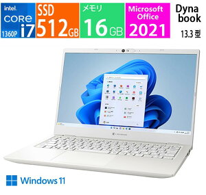 �V�i dynabook dynabook G8 P1G8WPBW [�p�[���z���C�g] / CPU�F��13���� �C���e�� Core i7 1360P / 13.3 �^ / �������e�ʁF16 GB / SSD�F512GB / Microsoft Office 2021 / OS�FWindows 11